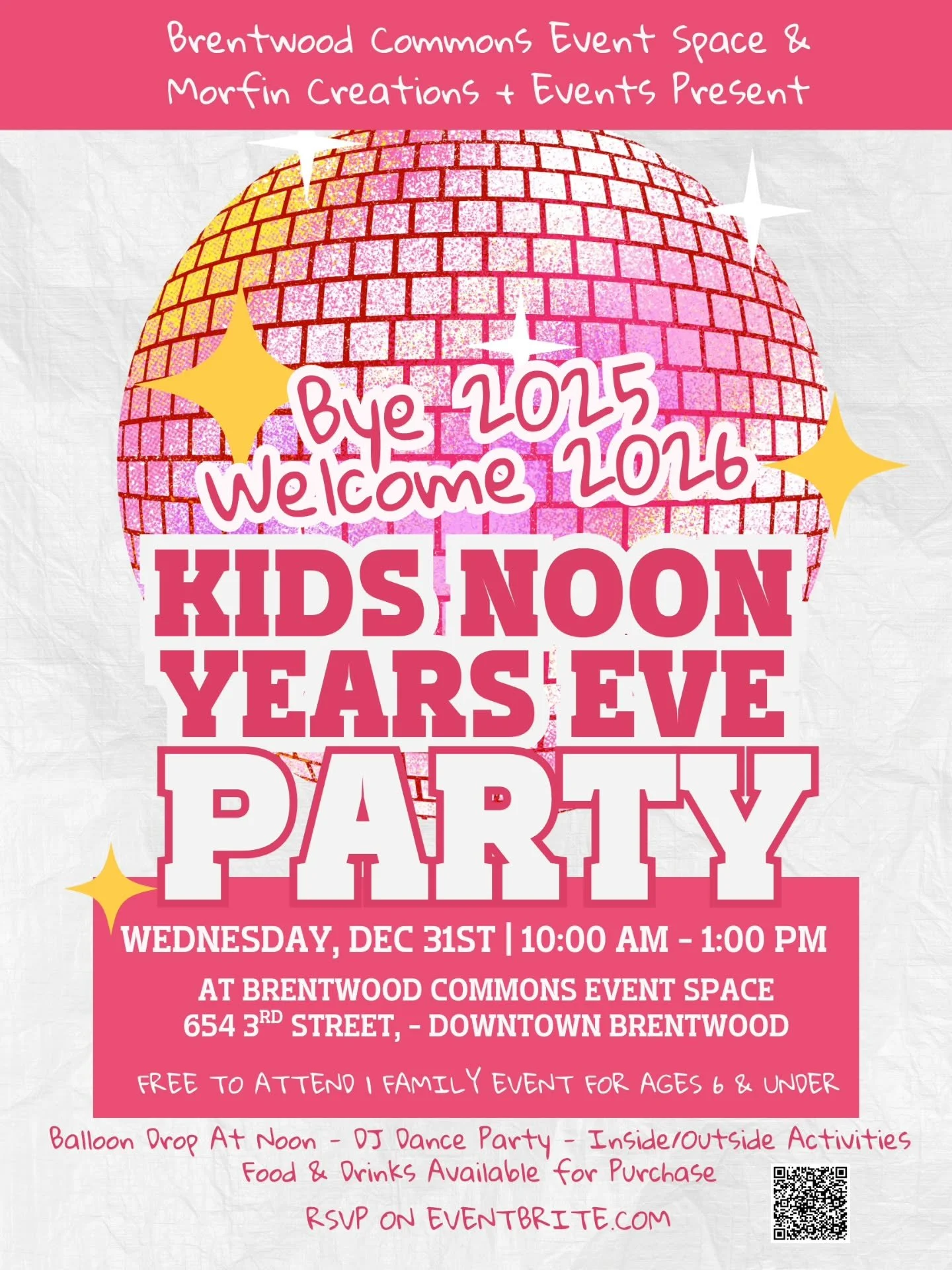 We hope you will join us for this awesome FREE EVENT!

Enjoy so many activities and more while we ring in the new year with our kiddos.
Link in bio to RSVP.

#brentwoodca #brentwoodcalifornia #betterinbrentwood