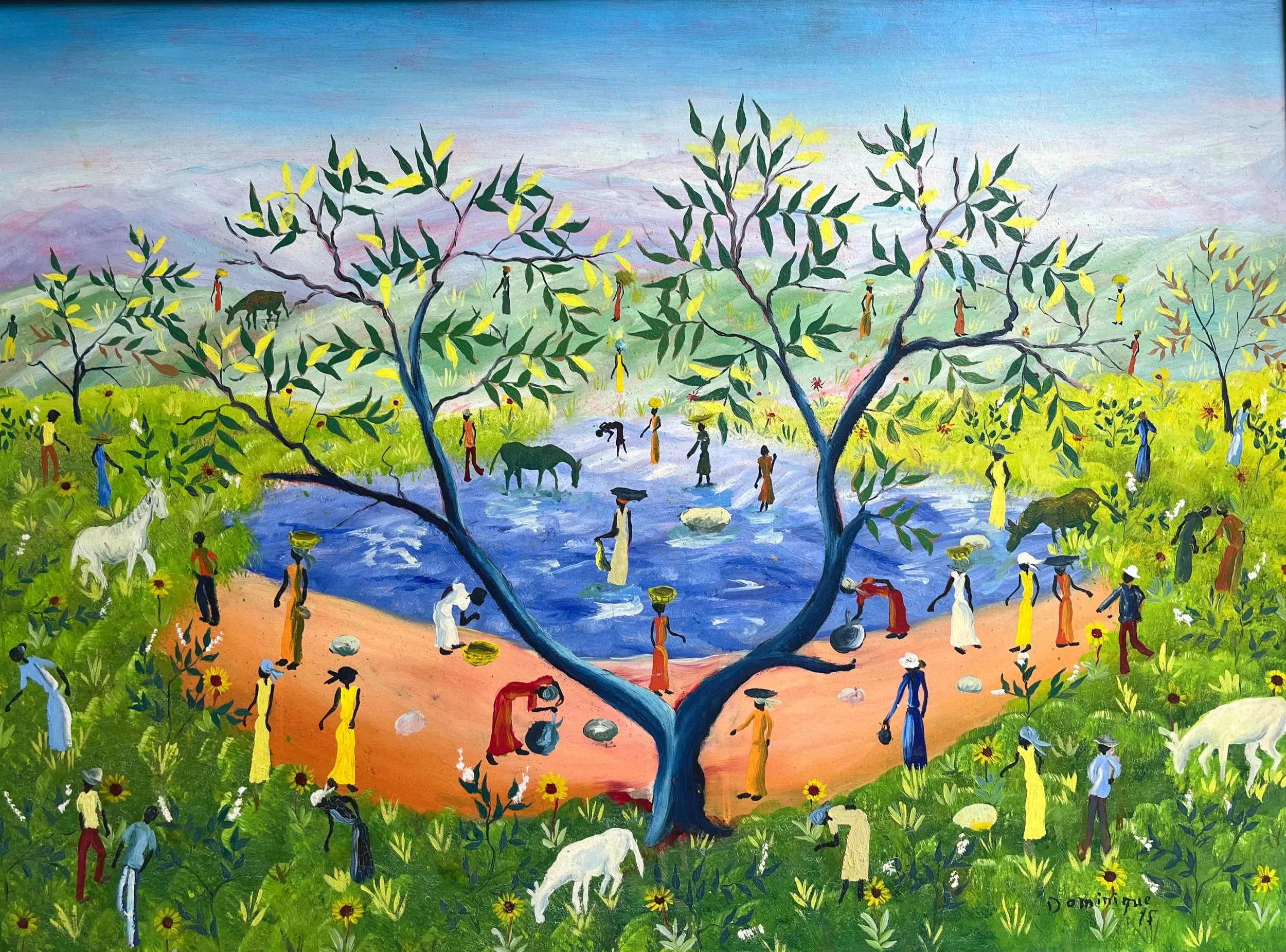Tree of Life in the Village | Dominique, | 24 x 18.jpg