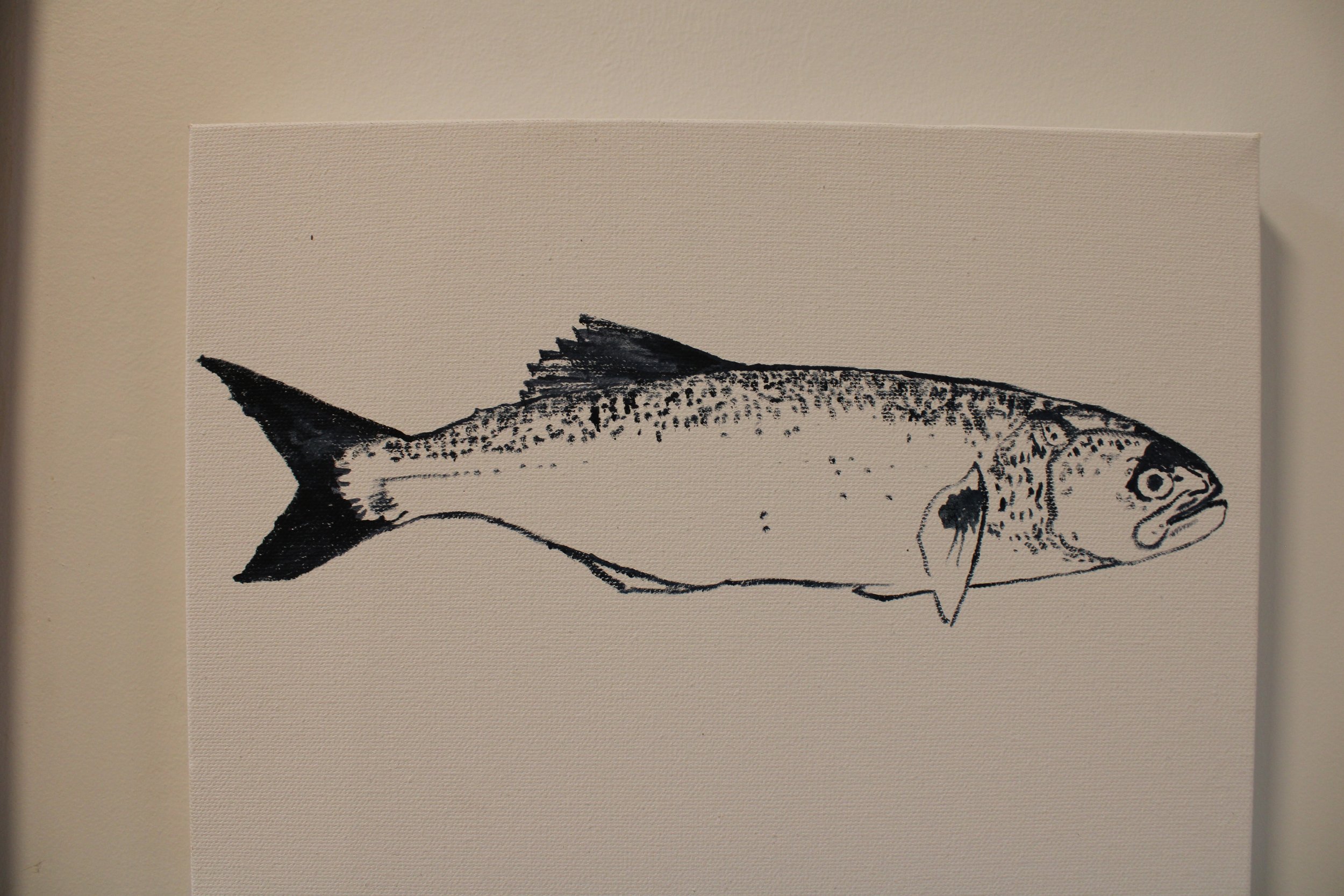 Bluefish
oil on canvas               9 x 12                400