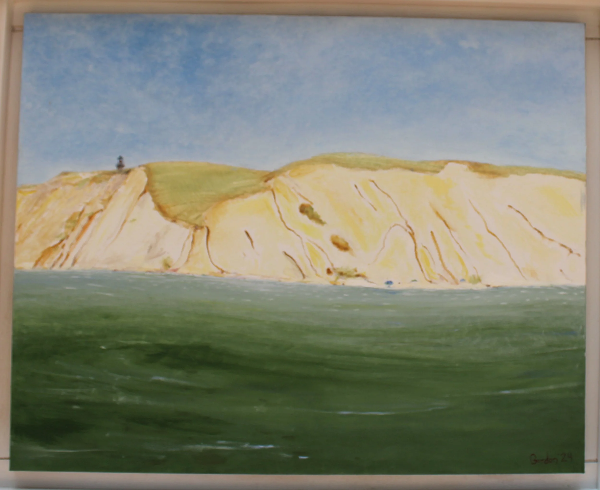 Blue Umbrella    24 x 30 oil on canvas