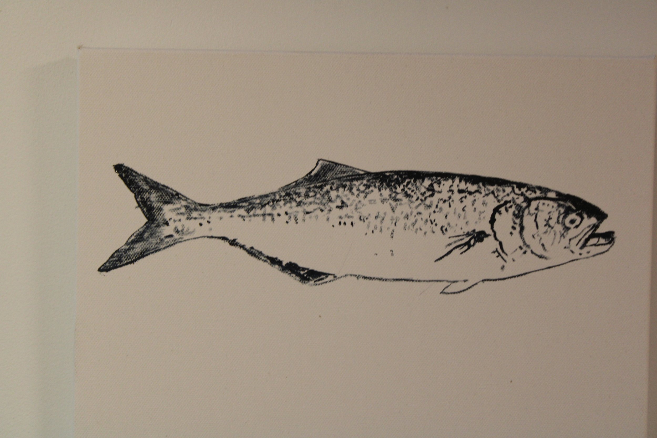 Blue Fish
oil on canvas             9 x 12                   400