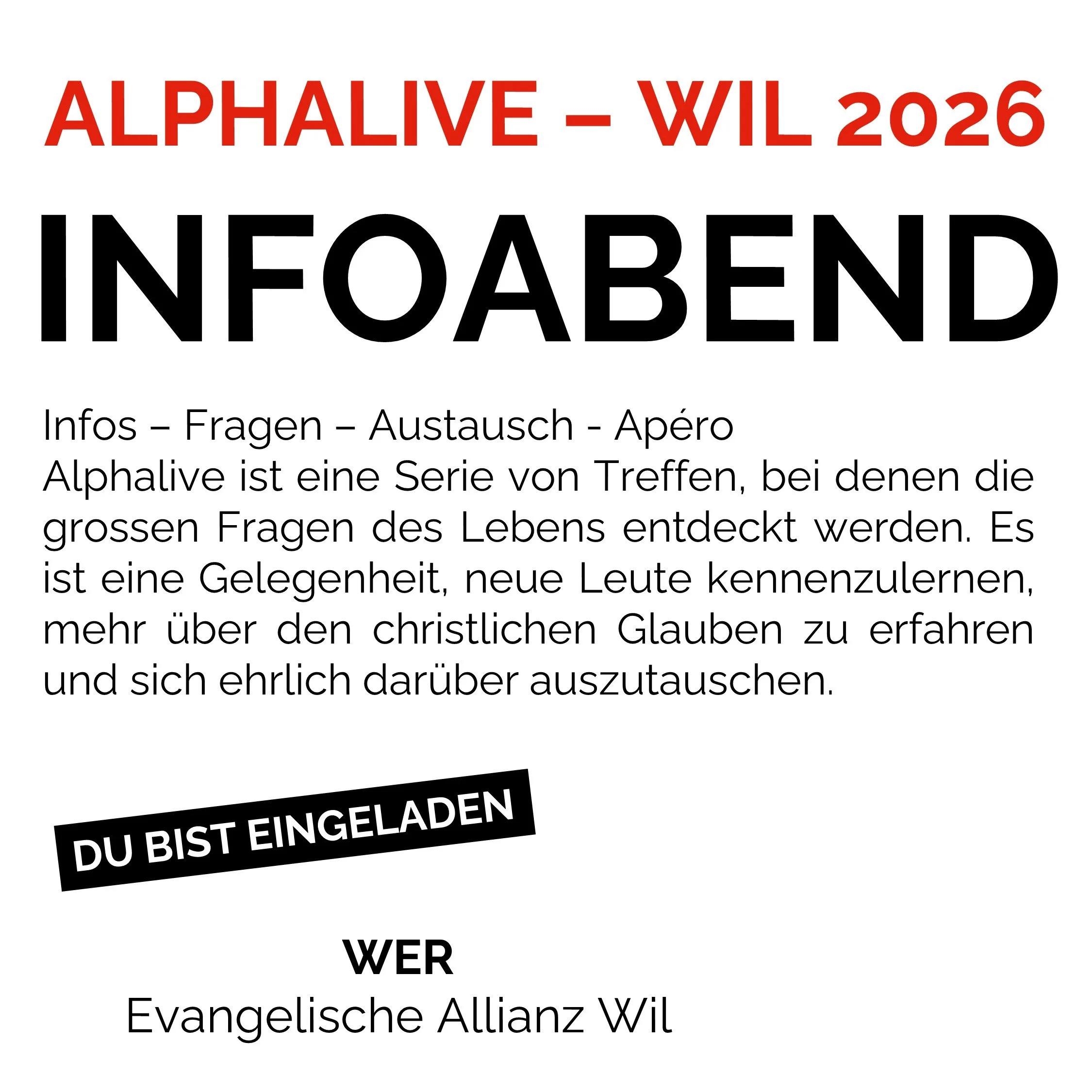 Alphalive - Infoabend