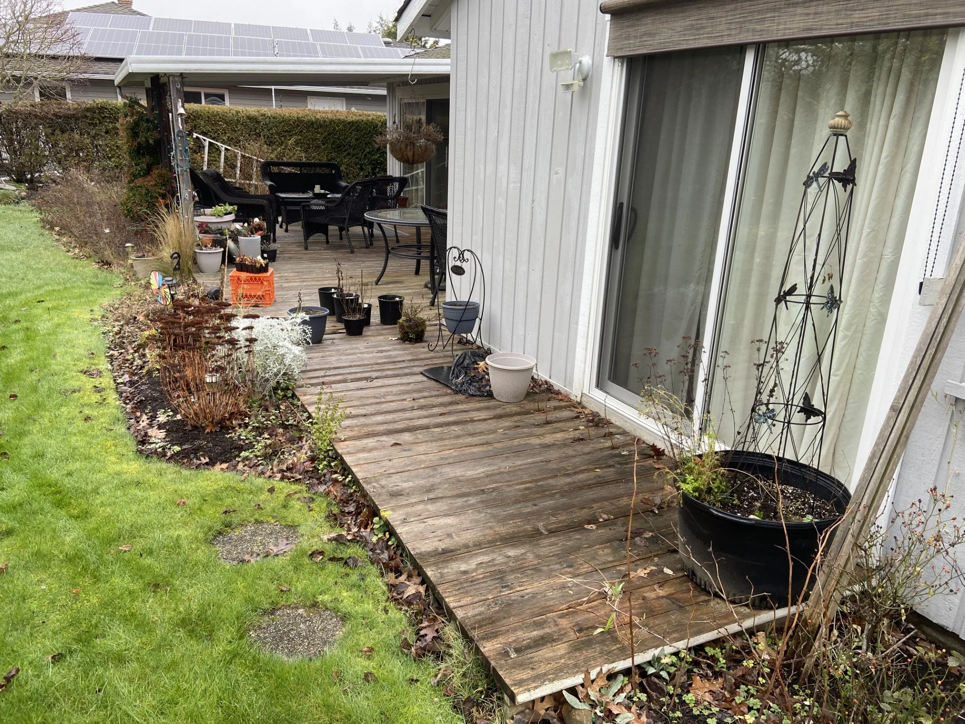 Before - Rotted Out Cedar Patio
