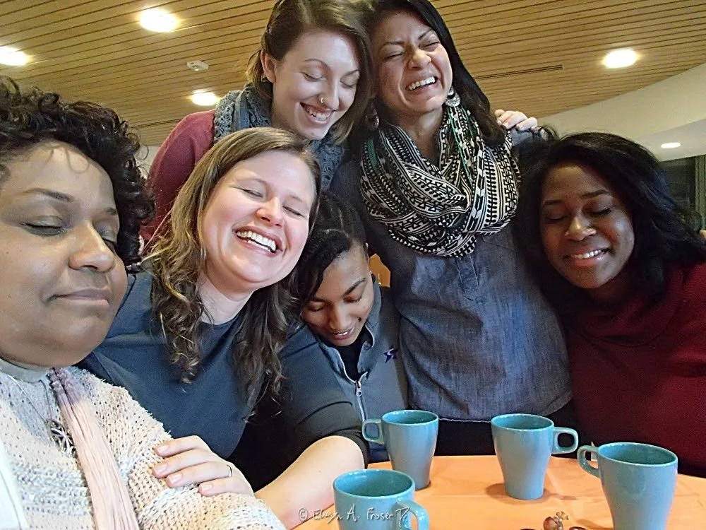 View 488 - diverse group of 6 women in tender embrace, Humanity, Wilder Foundation Minnesota USA, Winter 2015/2016