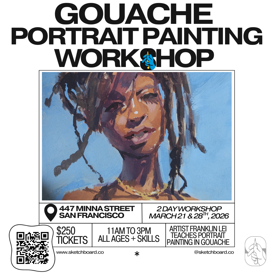 Sketchboard Gouache Portrait Painting Workshop (Copy)