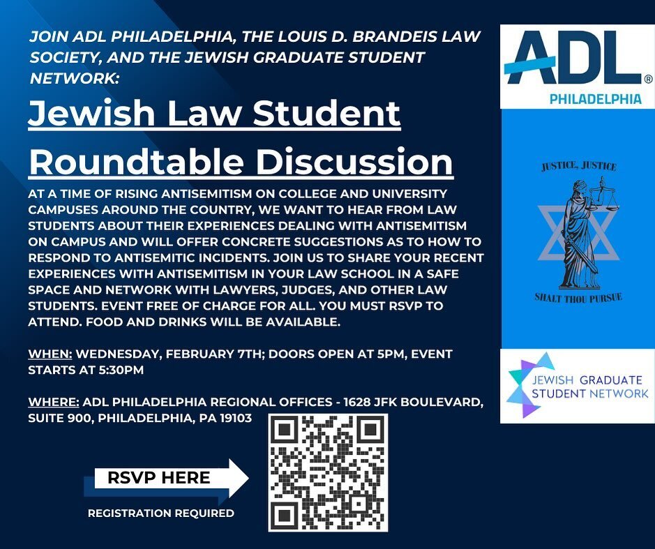 For Temple Law Students! @temple_jlsa @jgradnetwork