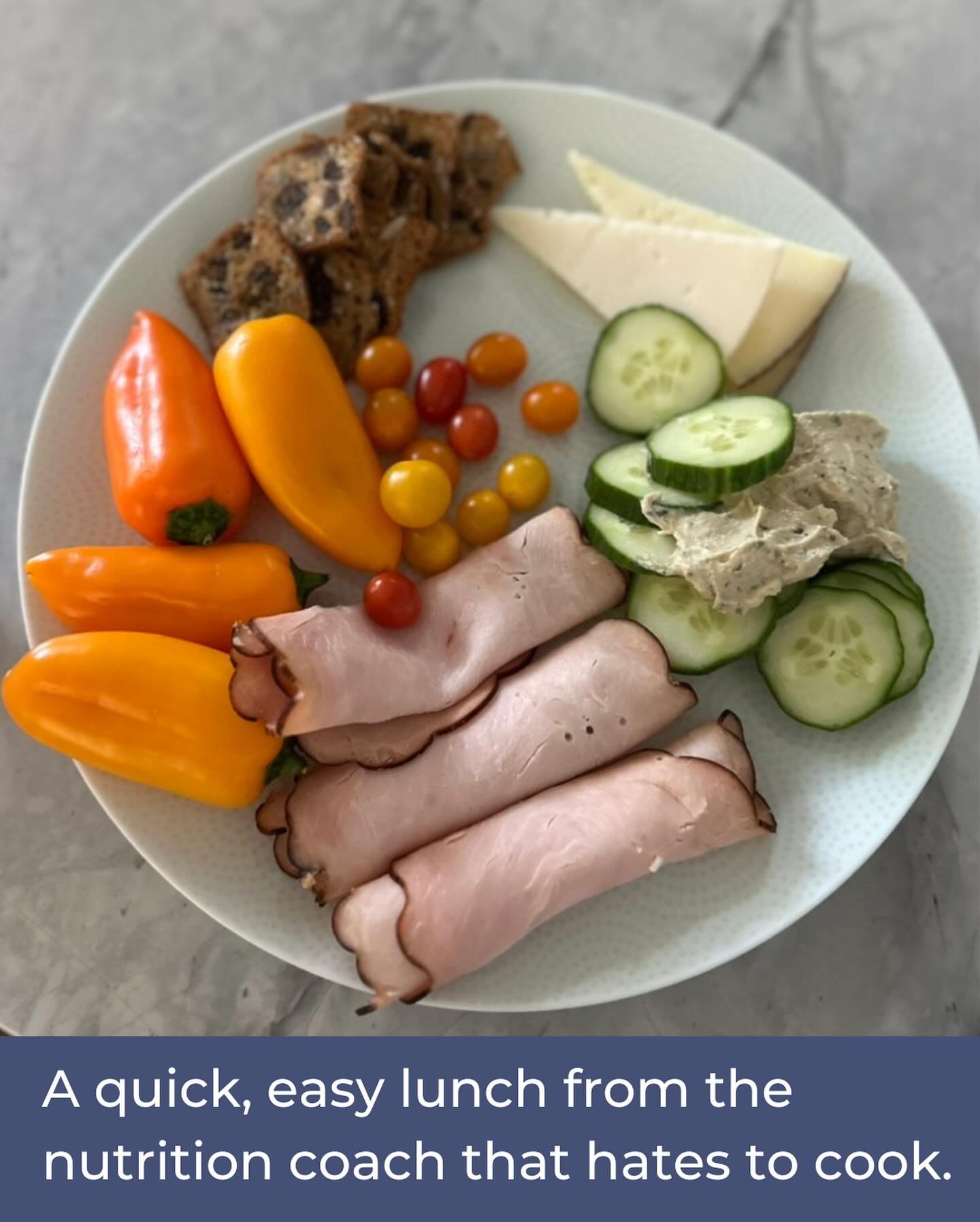 This was my lunch on Monday. I tried to post it on stories but IG was being moody and I realized it&rsquo;s a helpful one to have on the feed.

We get really caught up in what &ldquo;counts&rdquo; as a meal. 

Is it a recipe, did I prep for it, did I