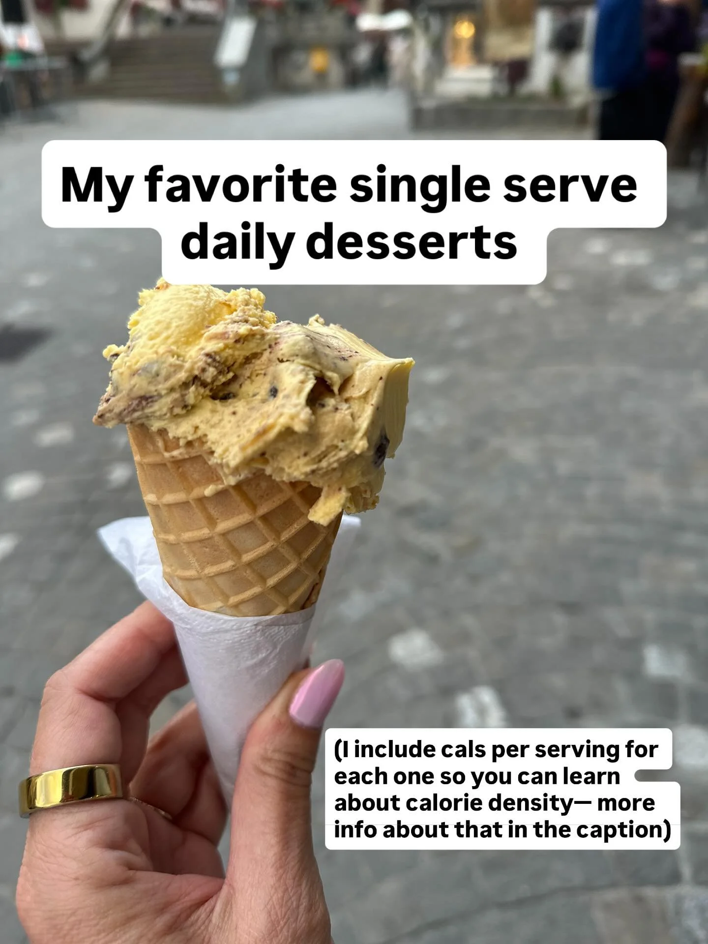 These are my favorite, go to, single serve desserts that I eat daily. 

Here are the criteria I use for single serve:

✅Pre portioned and/or individually wrapped

✅Almost all of these (minus the Clio yogurt bar) are 100 calories or less per serving. 