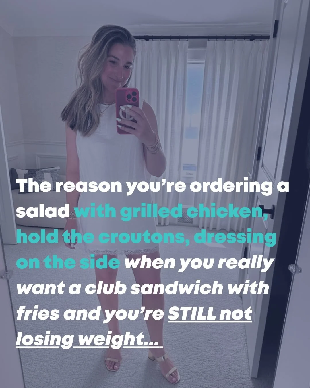 The reason you&rsquo;re ordering a salad with grilled chicken, hold the croutons, dressing on the side when you really want a club sandwich with fries and you&rsquo;re STILL not losing weight is because you&rsquo;re putting WAY too much effort into e