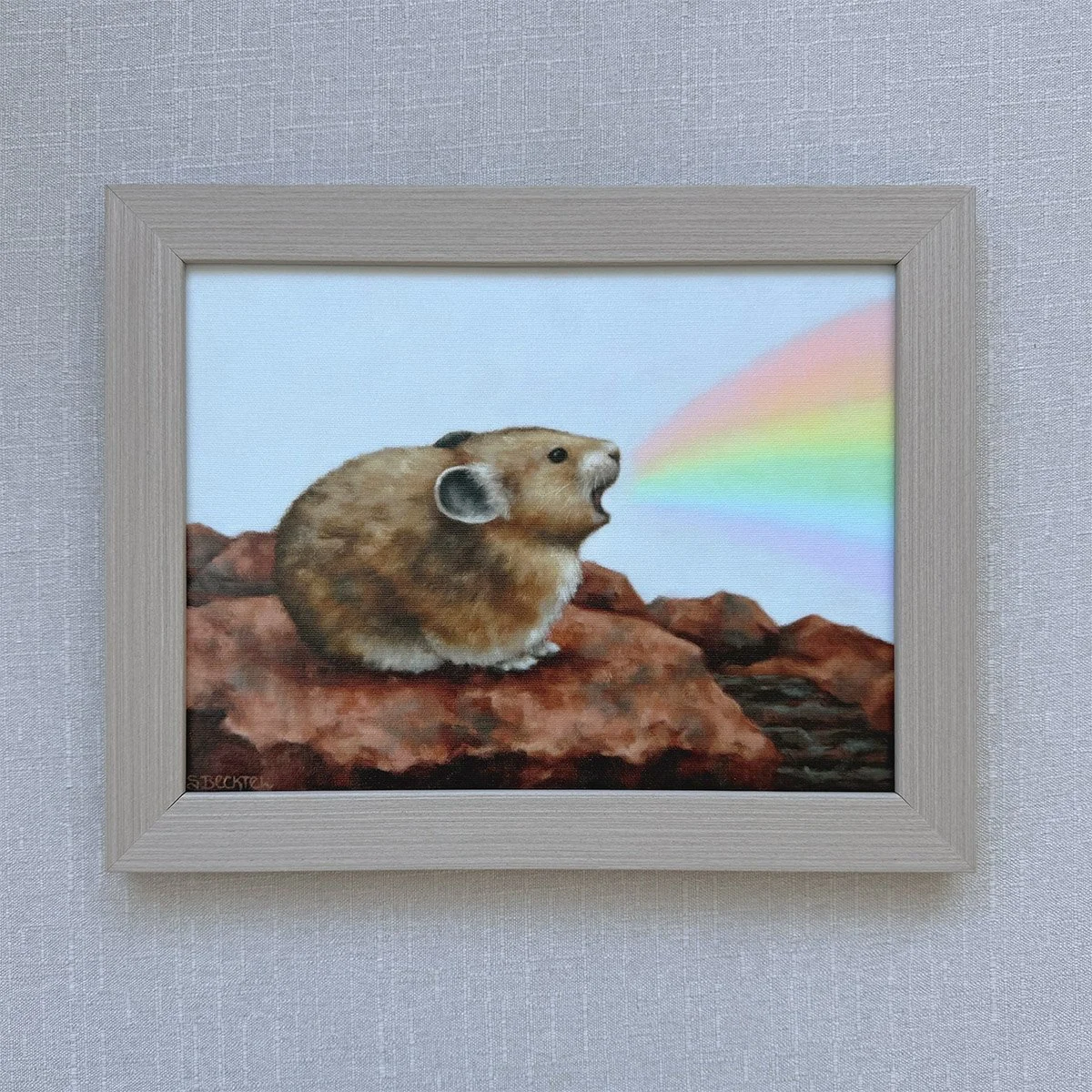 "Magic Pika" Framed Canvas Print