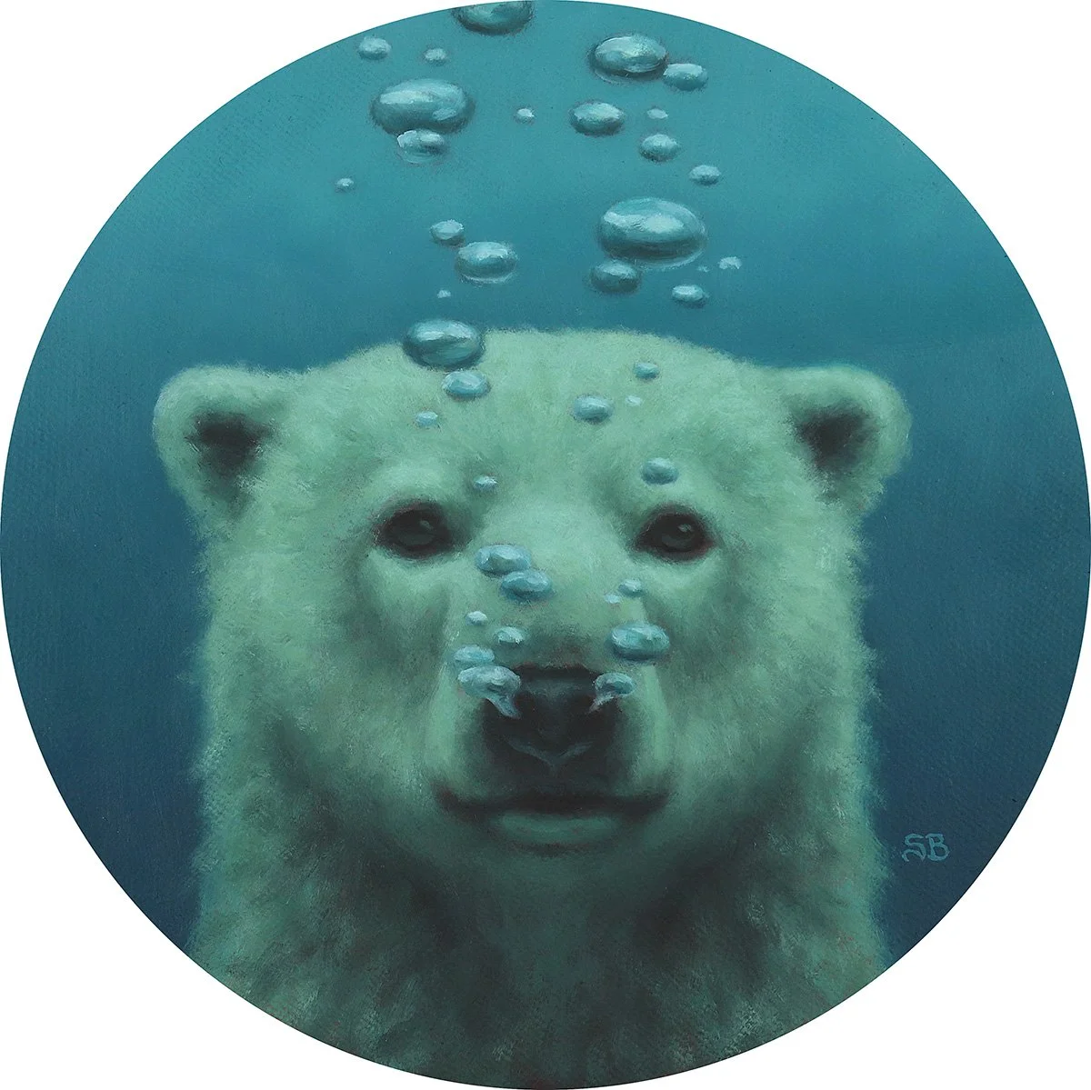 Breathwork │ 6" Round │ Oil on Panel  *Sold, Private Collection