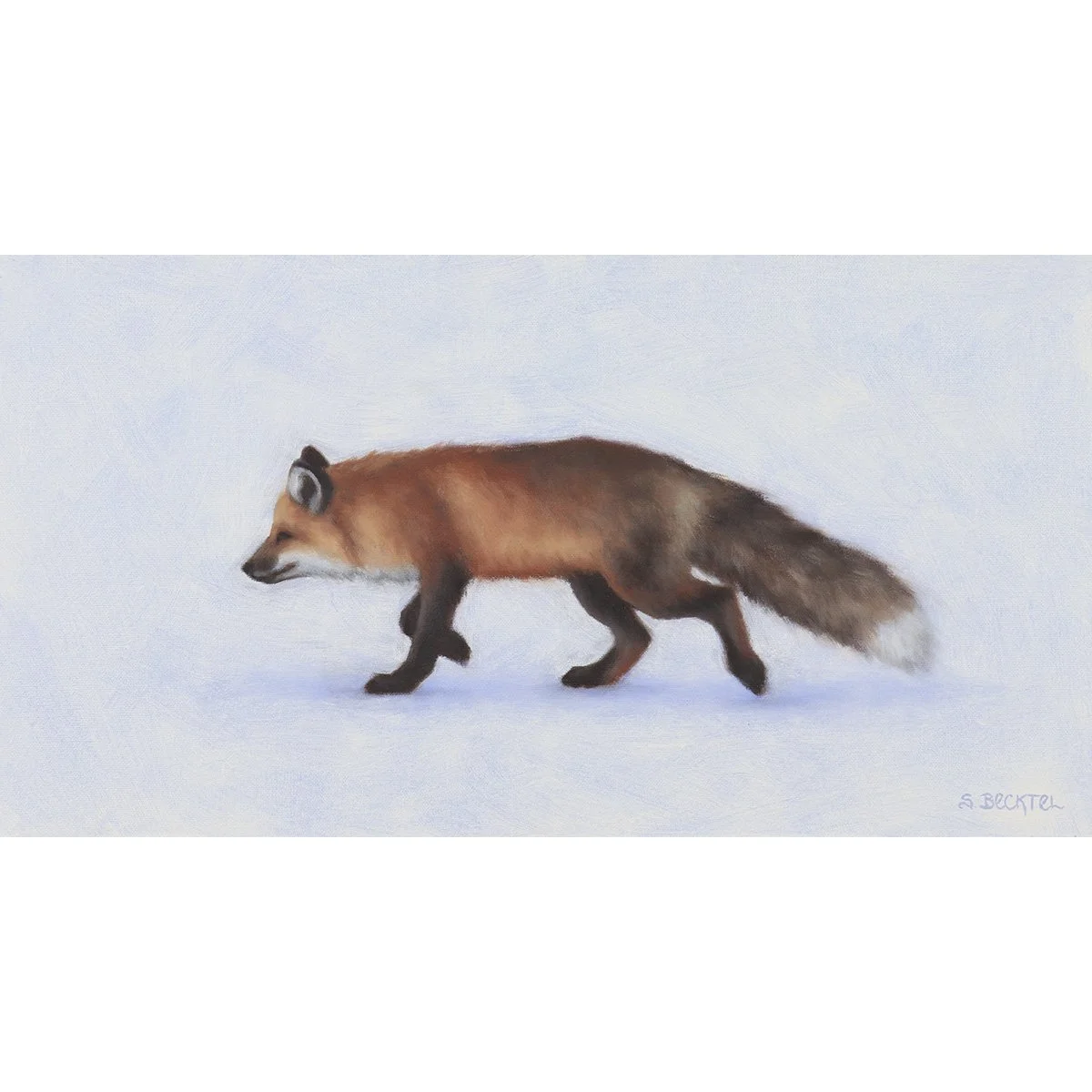 Winter Hunt│ 6" x 12" │ Oil on Panel  *Sold, Private Collection