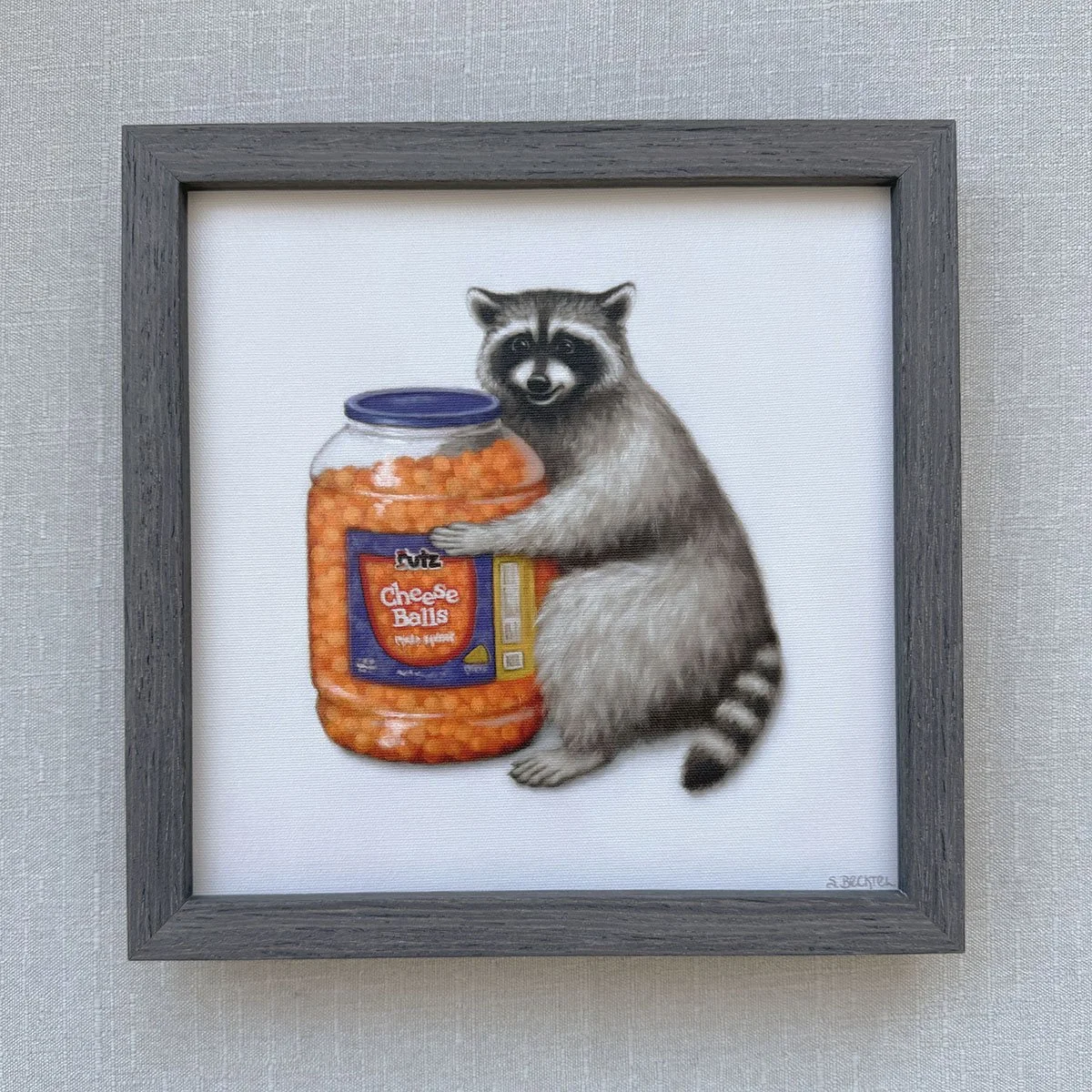 "Barrel of Joy" Framed Canvas Print