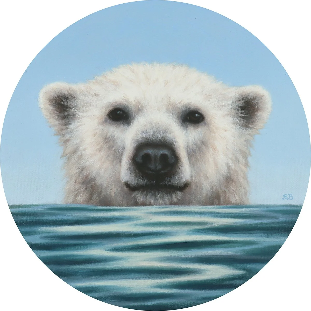 Resurfacing │ 8" Round │ Oil on Panel  *Sold, Private Collection
