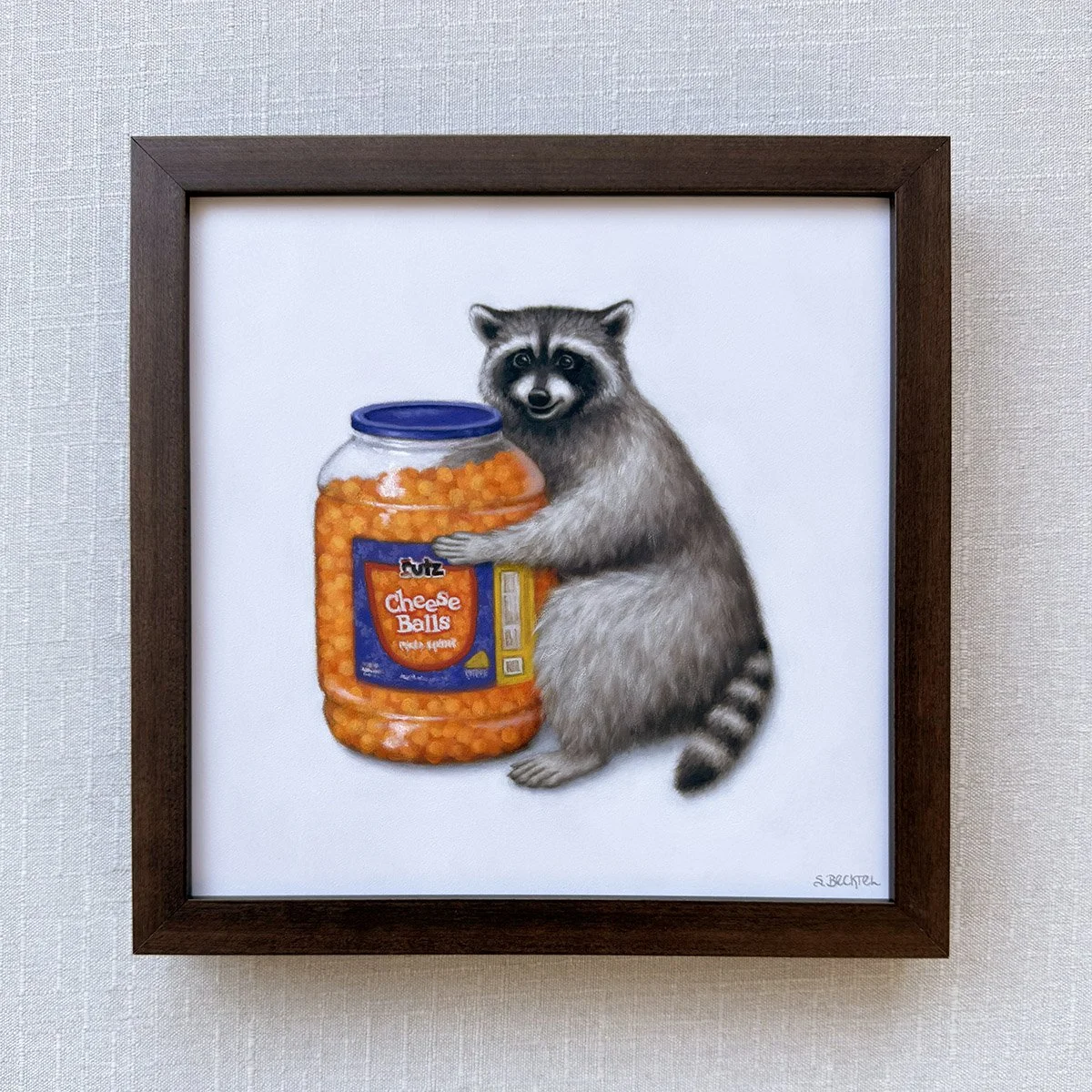 cheeseballs raccoon framed.jpg