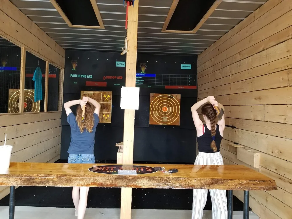 Axe Throwing — Hot Shots Bar & Grill