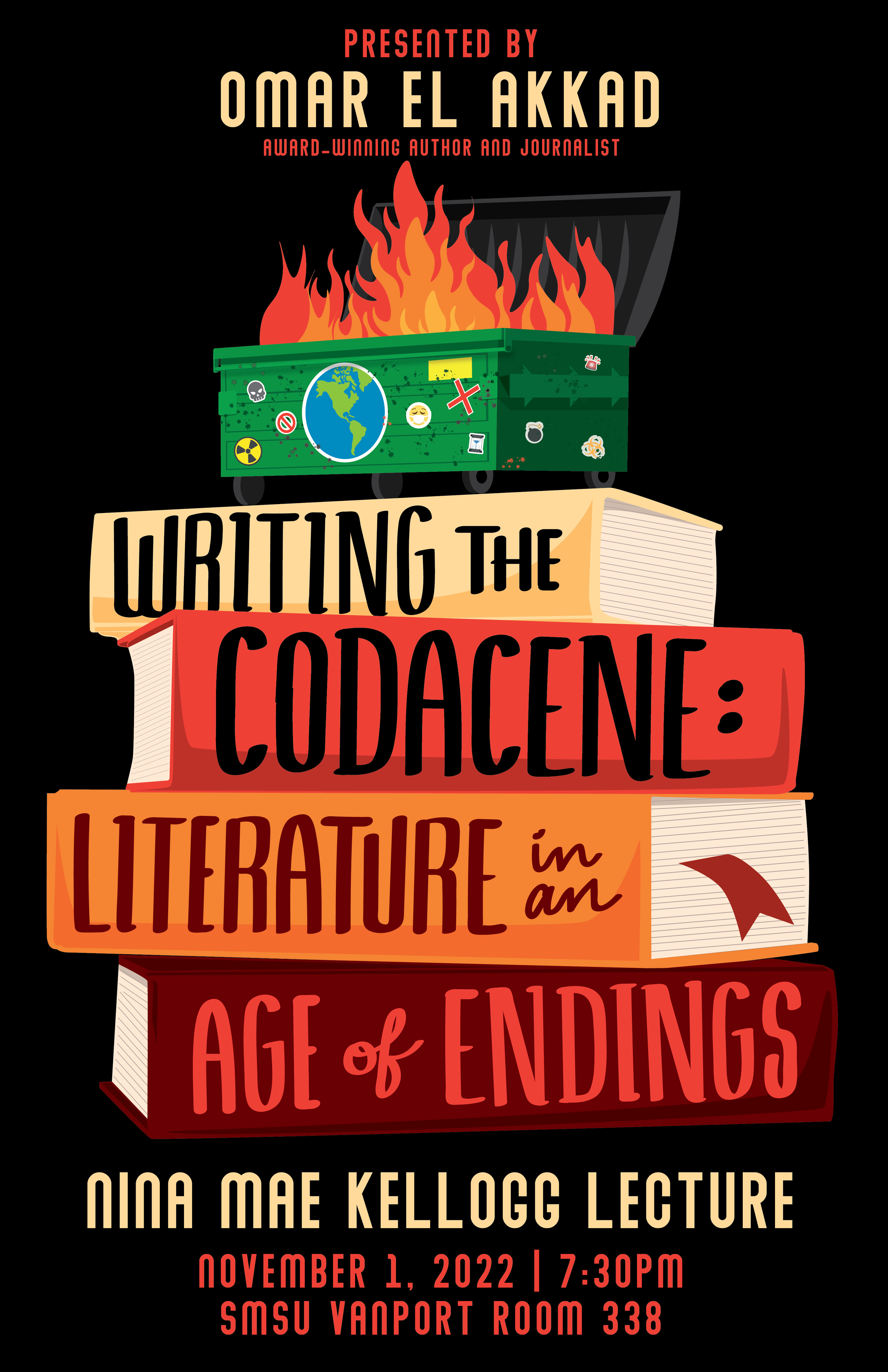 Unchosen poster design for Portland State University English Department.