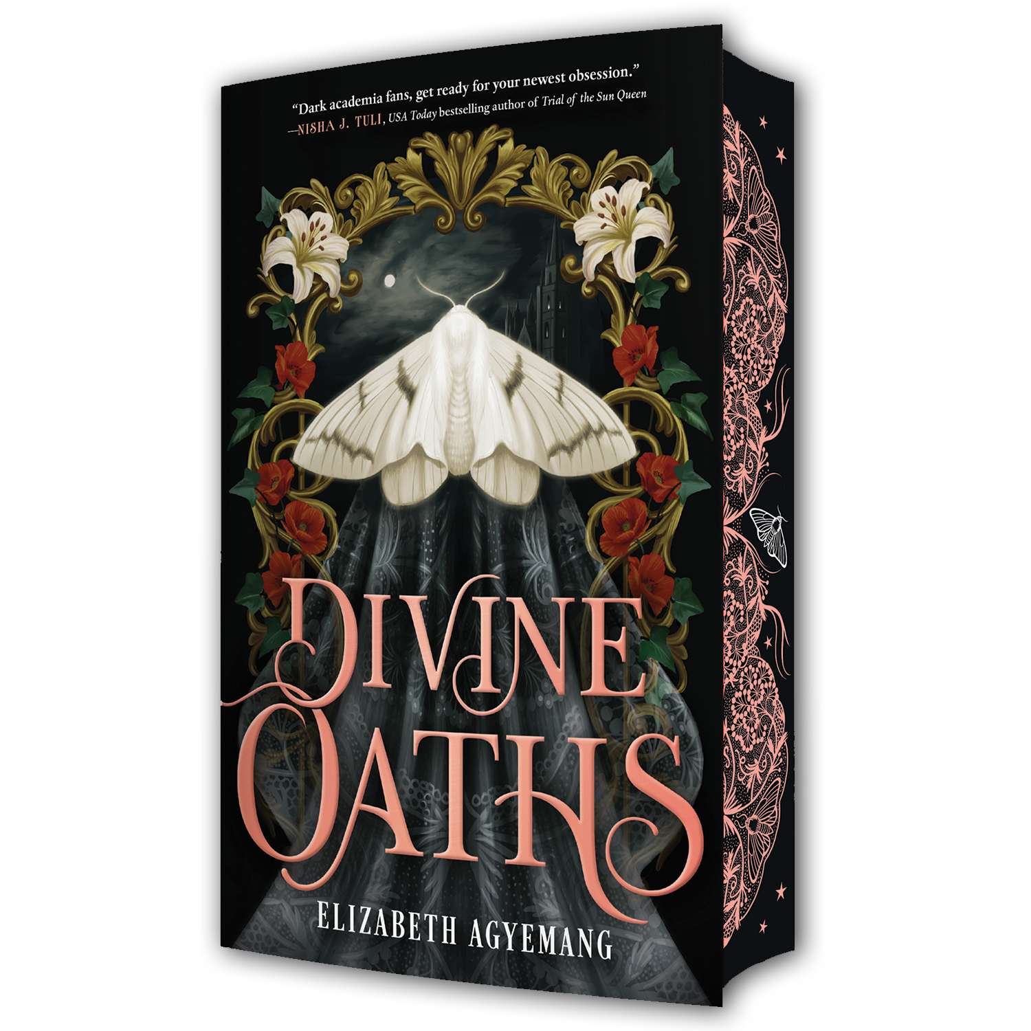  Divine Oaths  by Elizabeth Agyemang (New Adult). Cover art and edge design by Lindsey Carr.