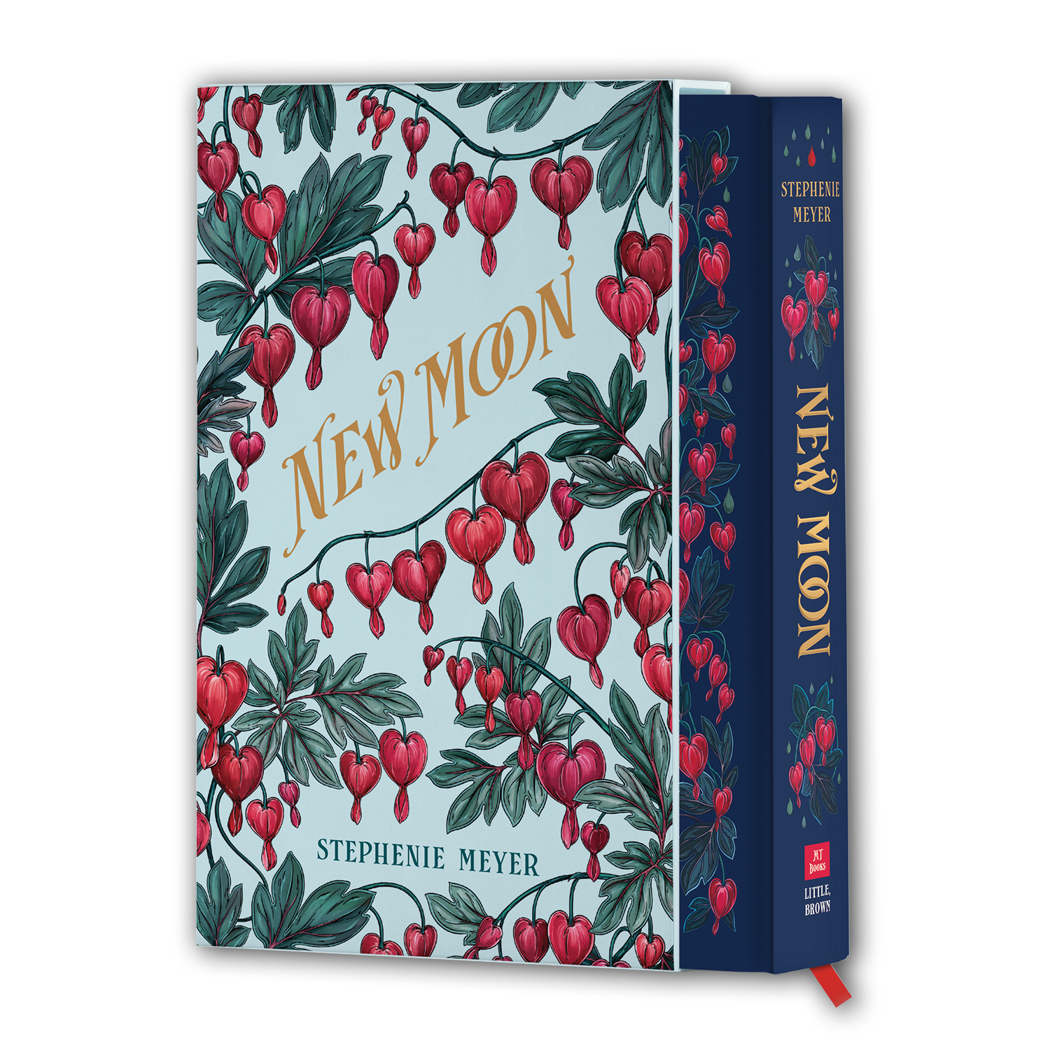 New Moon Collector's Edition by Stephenie Meyer. Slipcase and cover art by Maggie Enterrios, title lettering by Srdjan Vidakovic (Widakk Design)