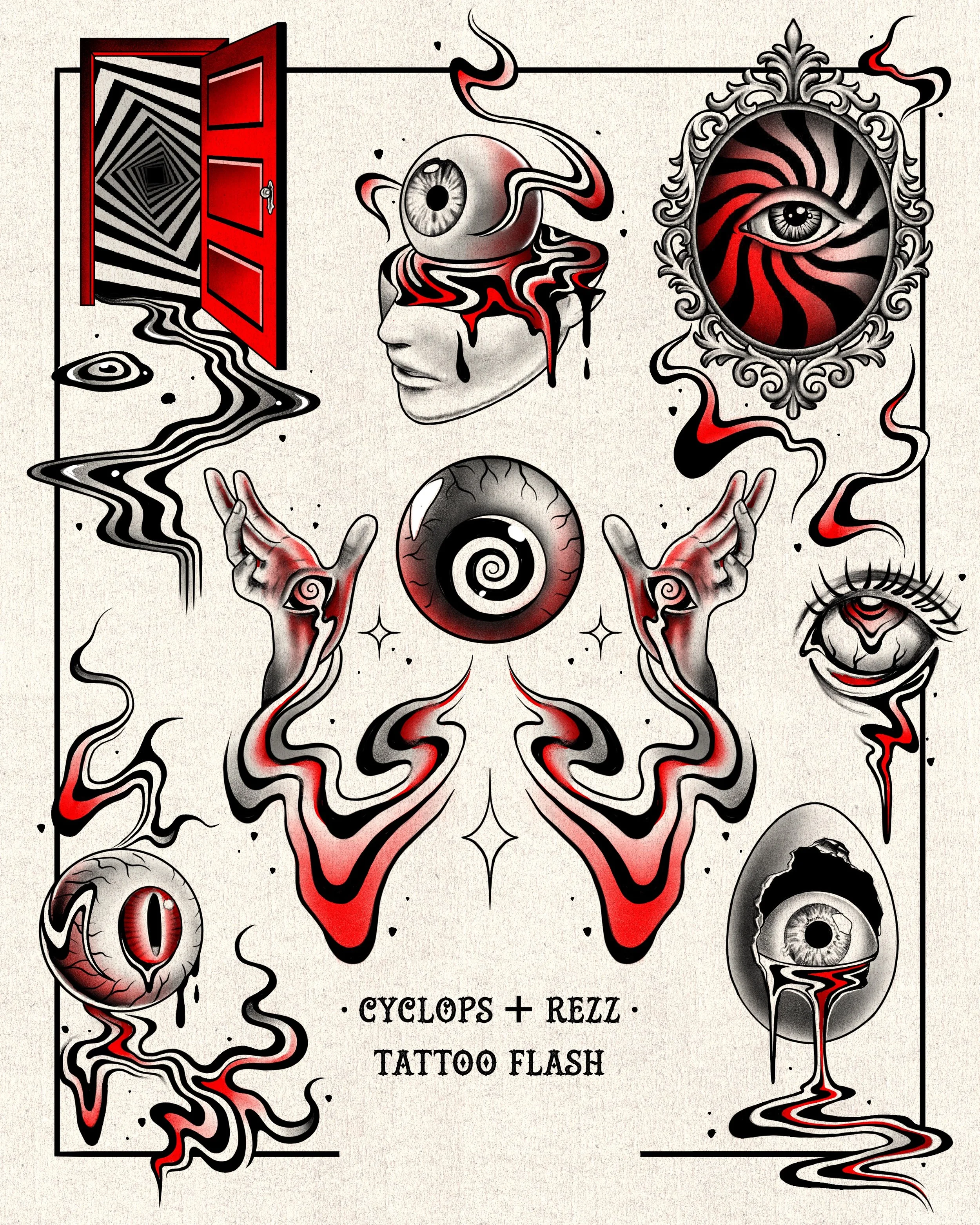 PRE-ORDER Cyclops & Rezz flash sheet print