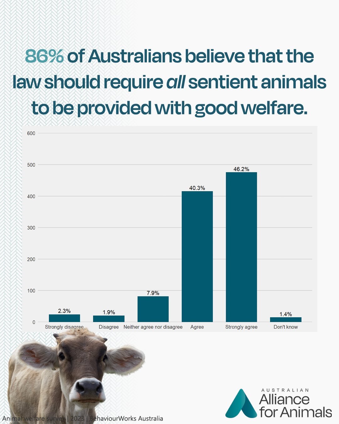 Australians care about animals and our laws should reflect that. While this may seem obvious, it is not what our current system does.

Australia does have animal welfare laws that prohibit cruelty and mandate care for animals, however, these laws inc