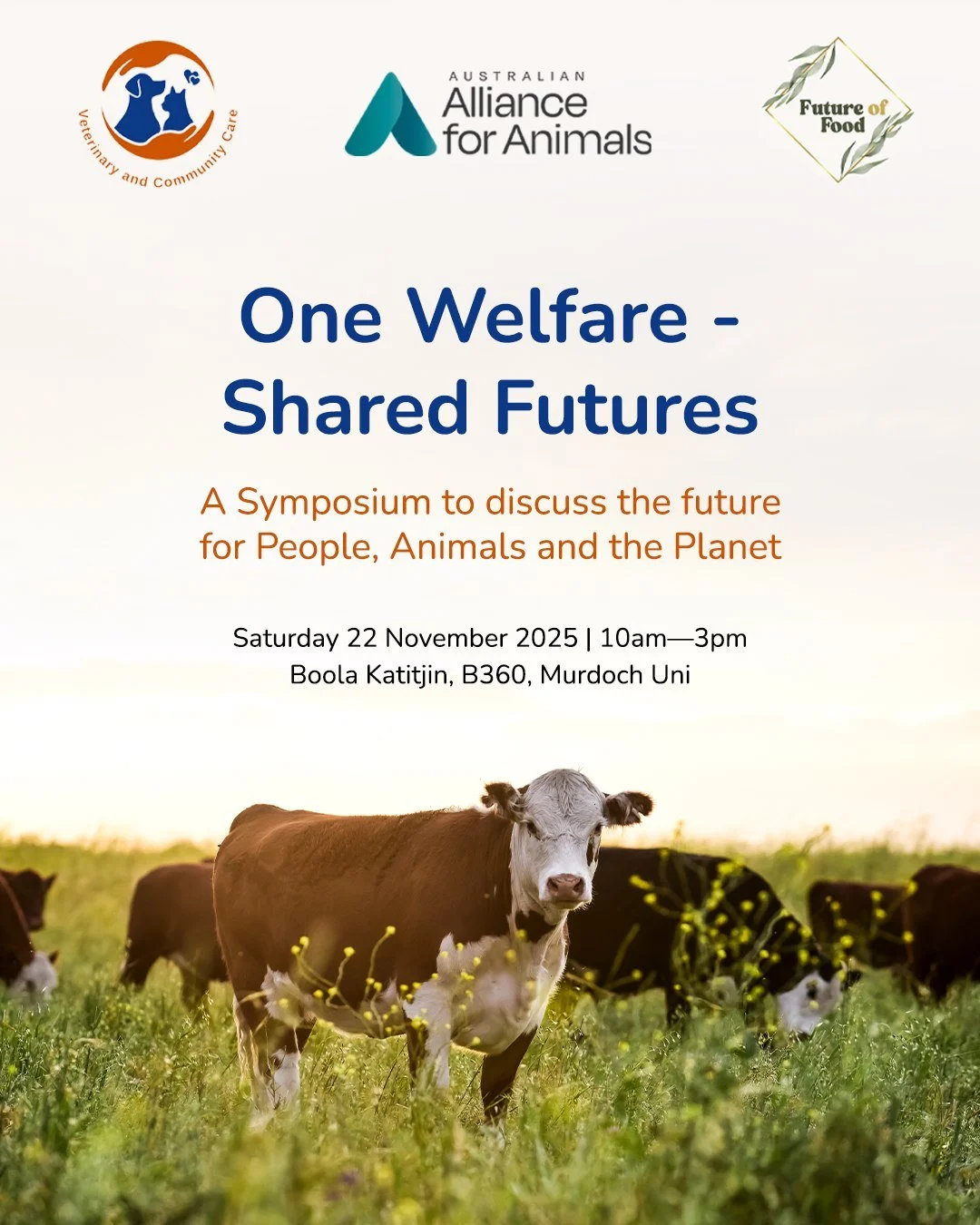 Upcoming event: Join Western Australia&rsquo;s leading animal welfare advocates for an important update on Australia&rsquo;s journey toward a unified voice for animals, approached through a One Welfare lens.

Hosted by Veterinary and Community Care (