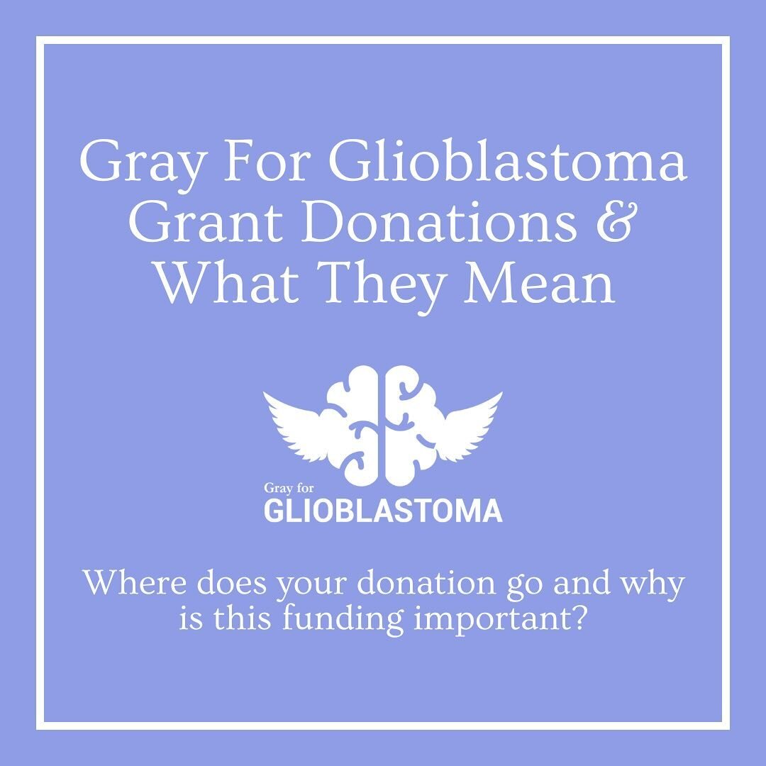 what do your donations to gray for glioblastoma actually do? since glioblastoma is a cancer that is largely underfunded and lacks a cure or treatment beyond the standard treatment of care, we prioritize funding initial research. glioblastoma research