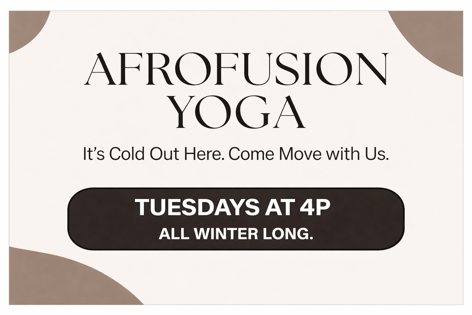 AfroFusion Yogo with Amie Sowe 