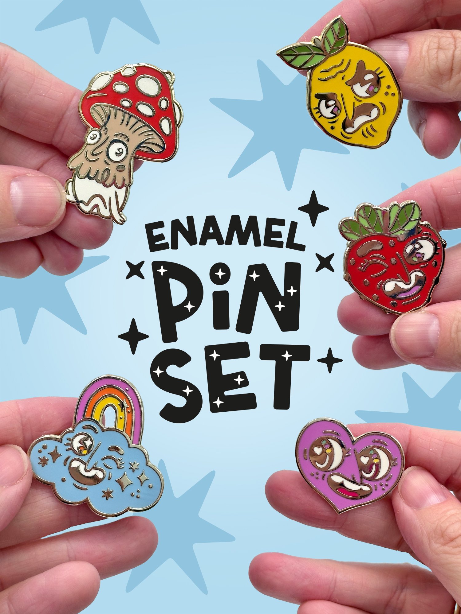 SCC Enamel Pin Set