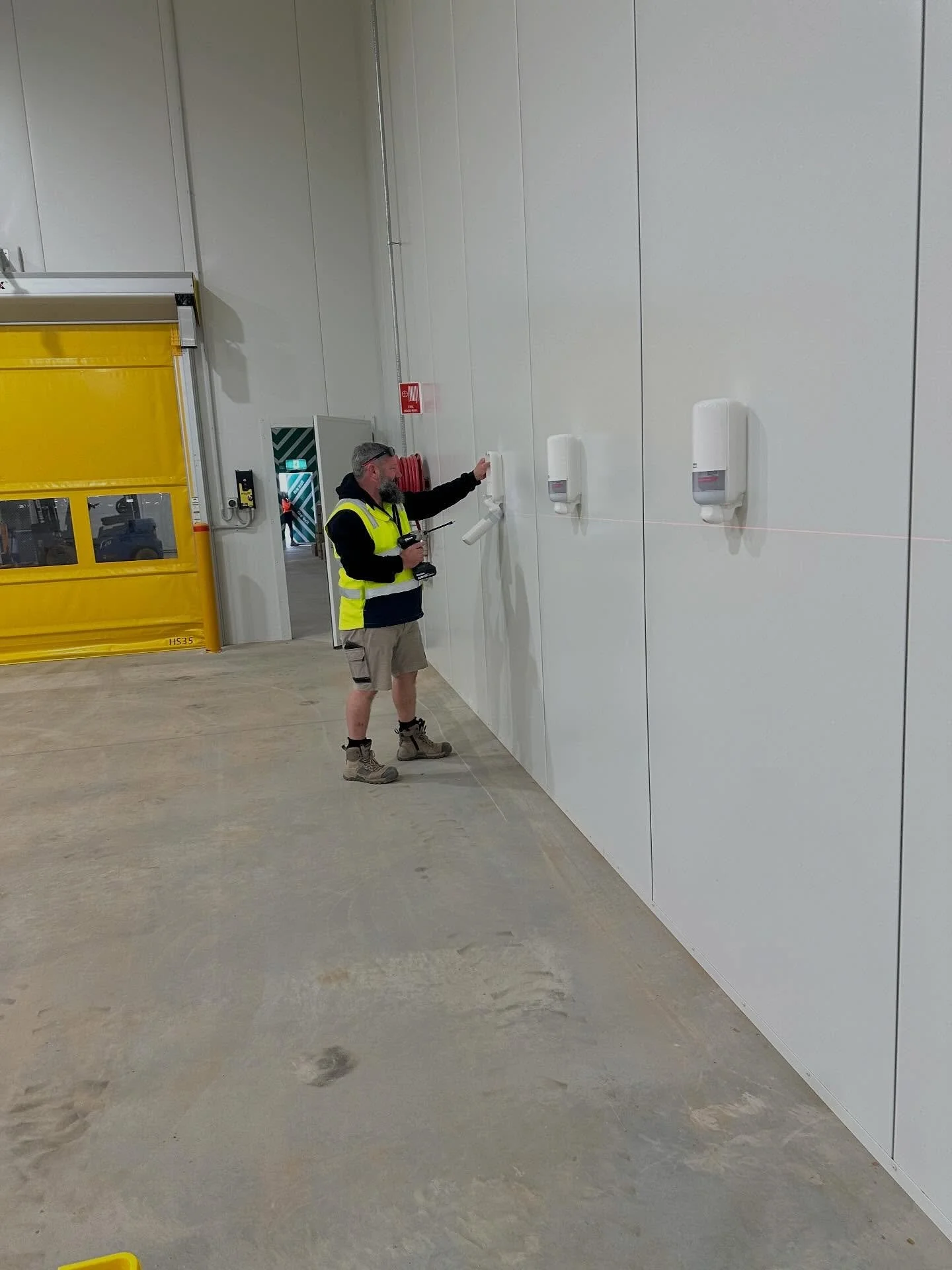 Our team creating hand sanitiser dispenser solutions for our food processing client&hellip;.
Our team can supply and install your needs 🙋&zwj;♀️✅
@mge_riverland 
#mgeriverland #wedeliver #sanitiser #dispensers #installation #foodprocessing #wecometo