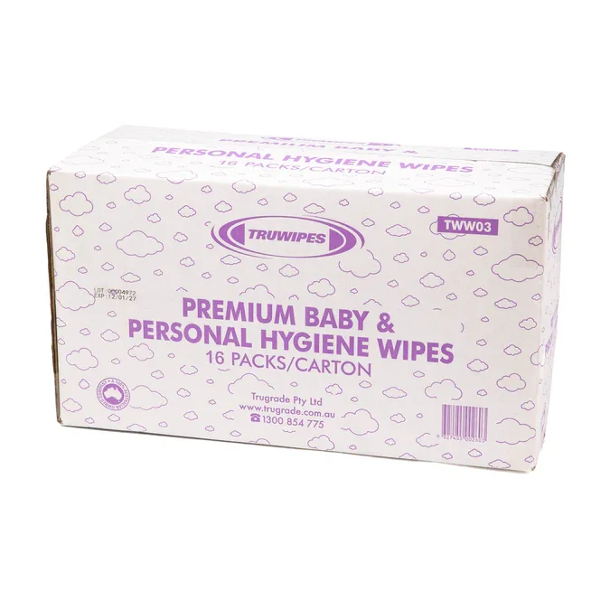 TruWipes Premium Baby and Personal Hygiene Wipes