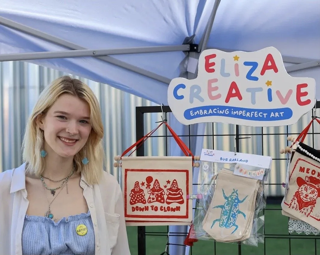 Eliza at the Garde Art Market