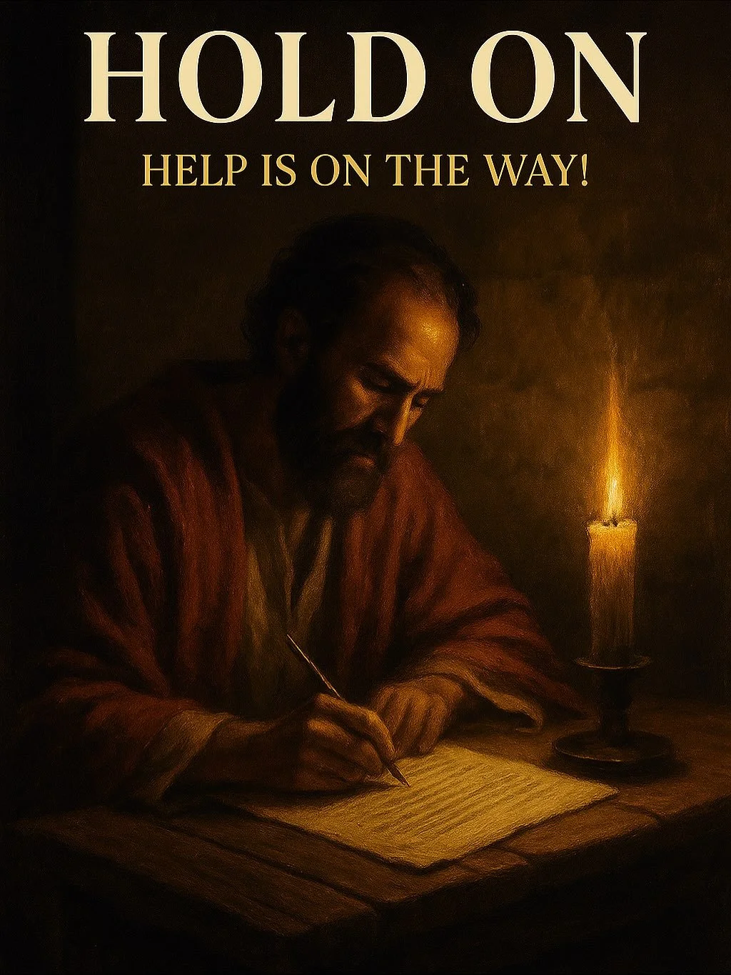 &ldquo;Hold on &mdash; help is on the way.&rdquo;

Paul wrote one of his most urgent letters to a weary church in Galatia, reminding them not to give up, not to grow tired in doing good, because in due season, we shall reap if we faint not.

Rev. Ren