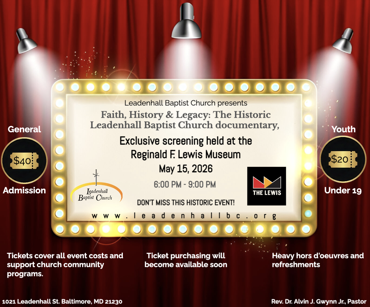 Special Event - A Legacy Uncovered: The Story of Leadenhall Bapstist Church 