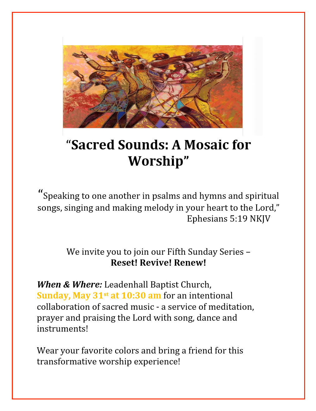 <span class="sqsrte-text-color--accent">RESET REVIVE RENEW </span>SUNDAY SERVICE