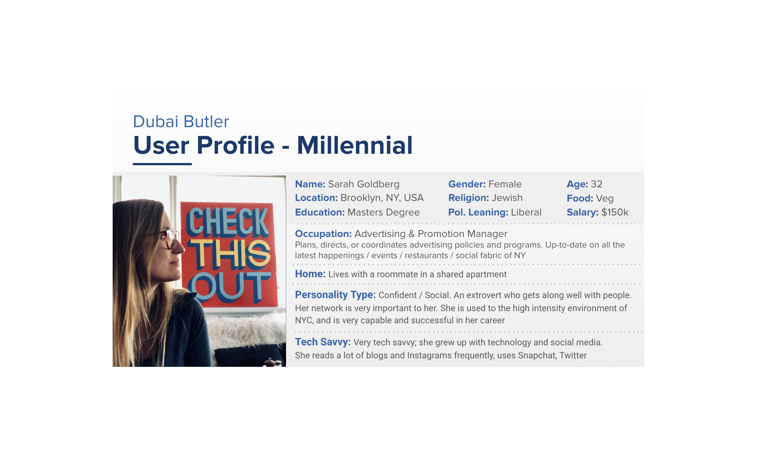 User Persona Example