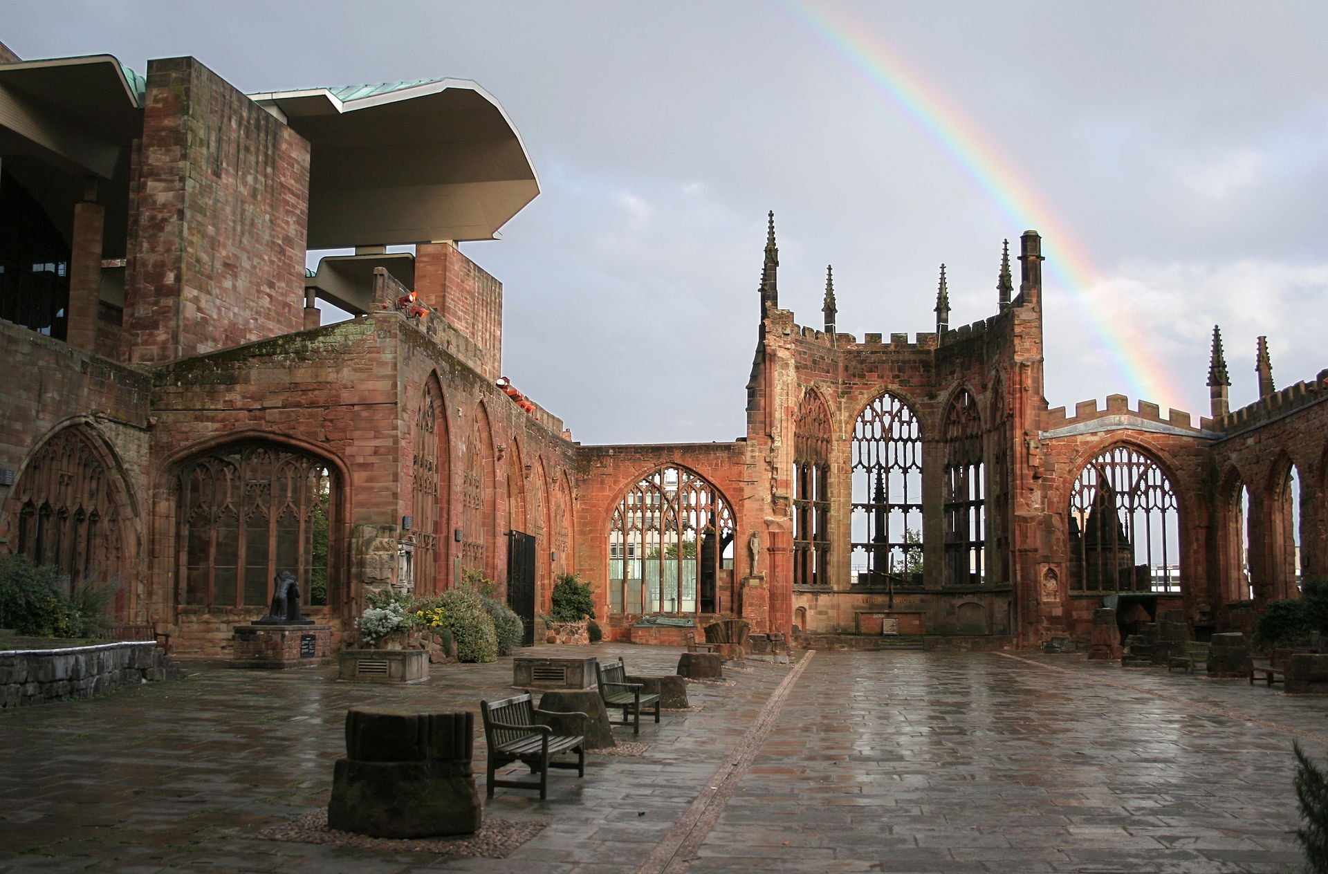 Coventry Cathedral Ruins View Image Source - Wikipedia en.wikipedia.org:wiki:Coventry_Cathedral.jpg