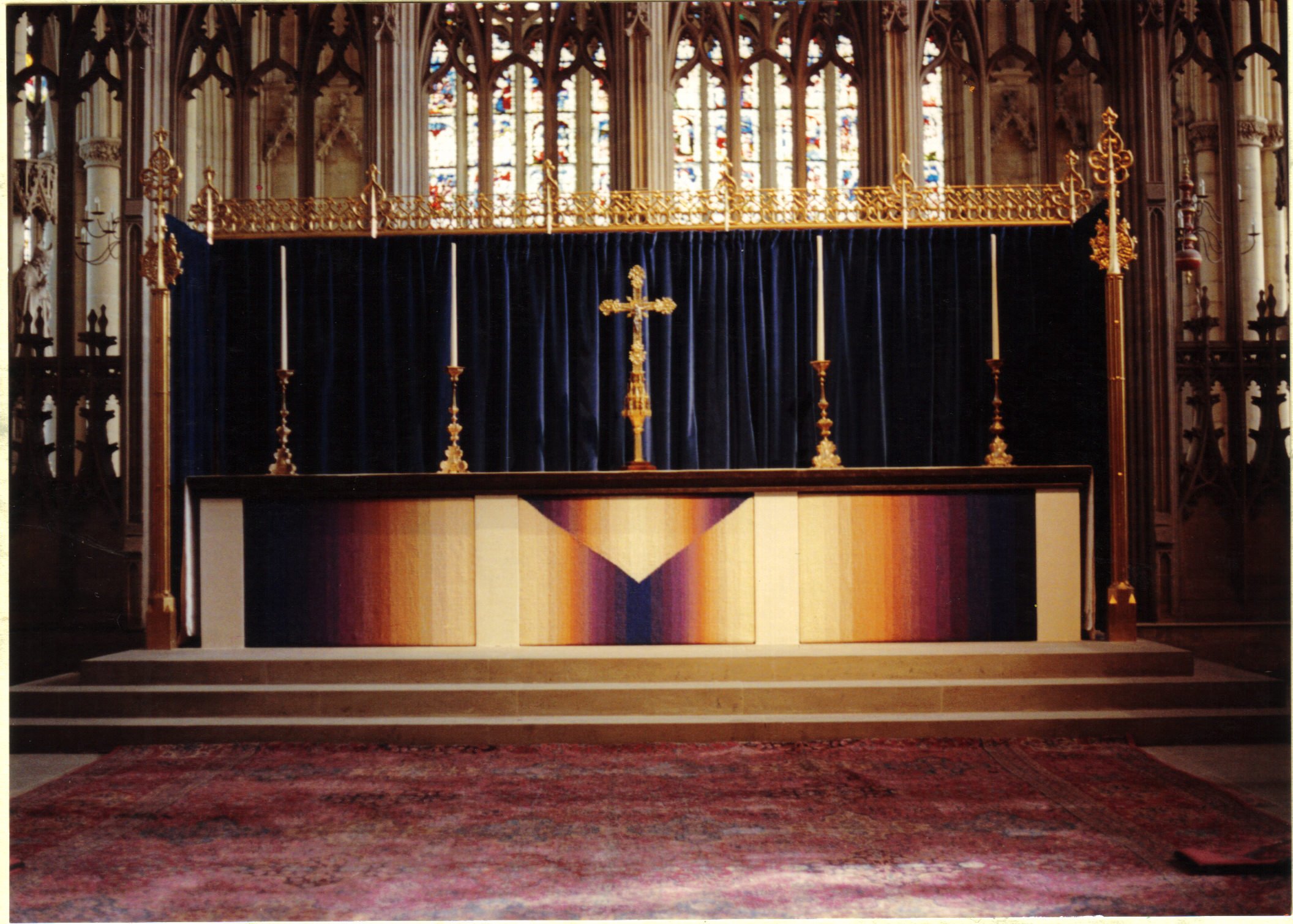 Lenten Altar Frontal in situ