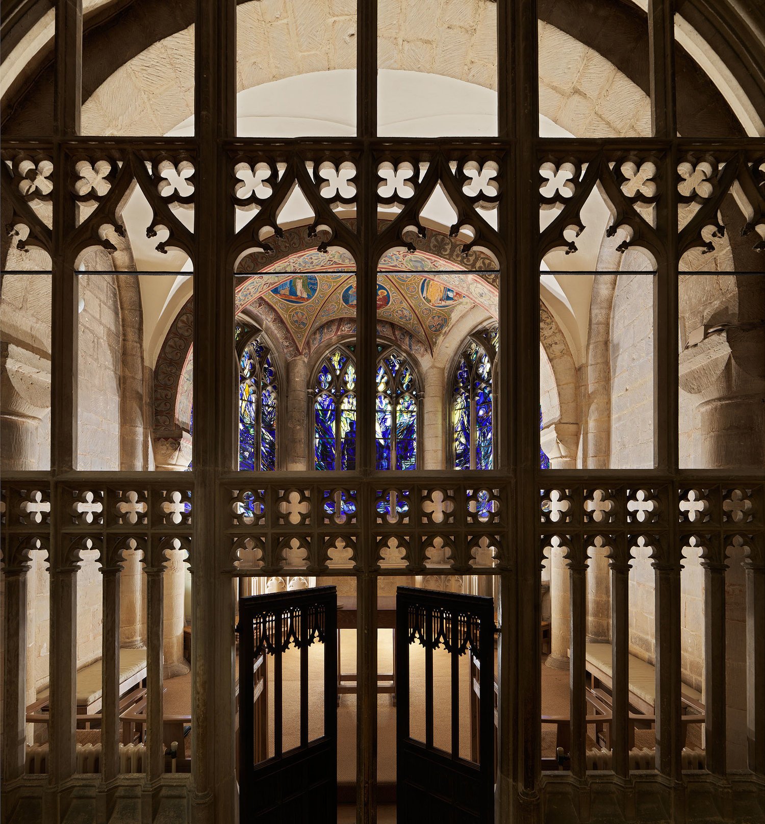 St Thomas Chapel Window in situ