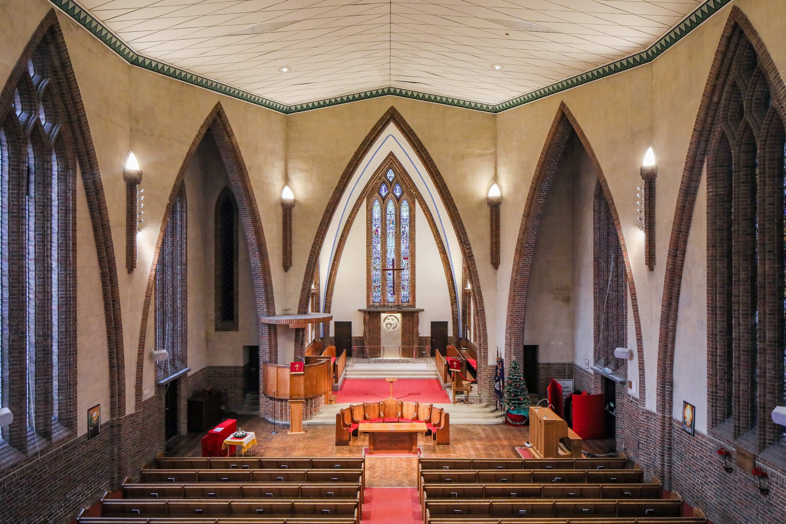 Interior of Sutton Baptist Church