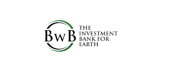 Logo for The Investment Bank for Earth, featuring the initials BwB encircled by a green arc.