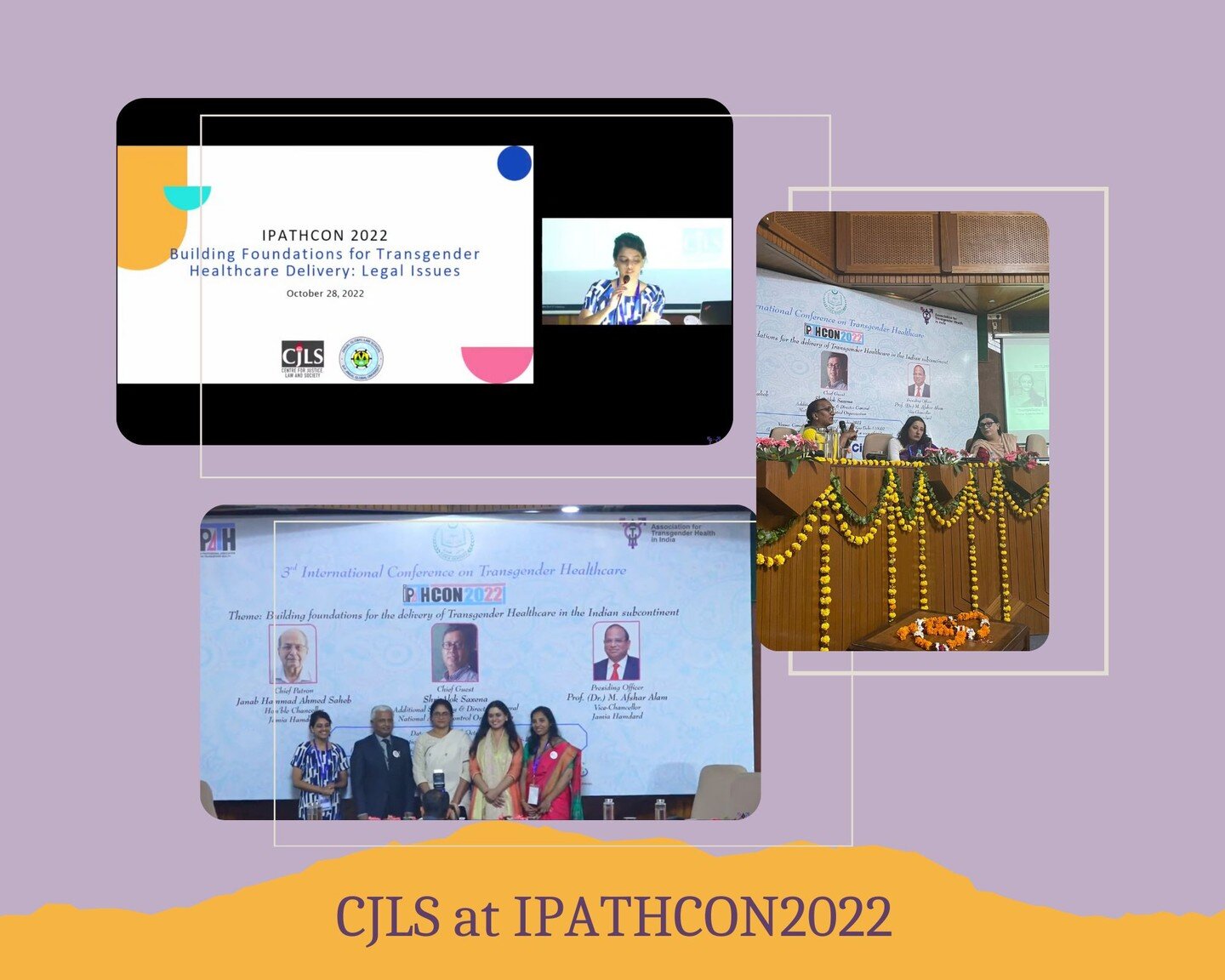 We were invited for a discussion on the legal issues surrounding access to healthcare by trans and gender variant persons at the Third International Conference of Transgender Healthcare organised by the Association for Transgender Health in India in 