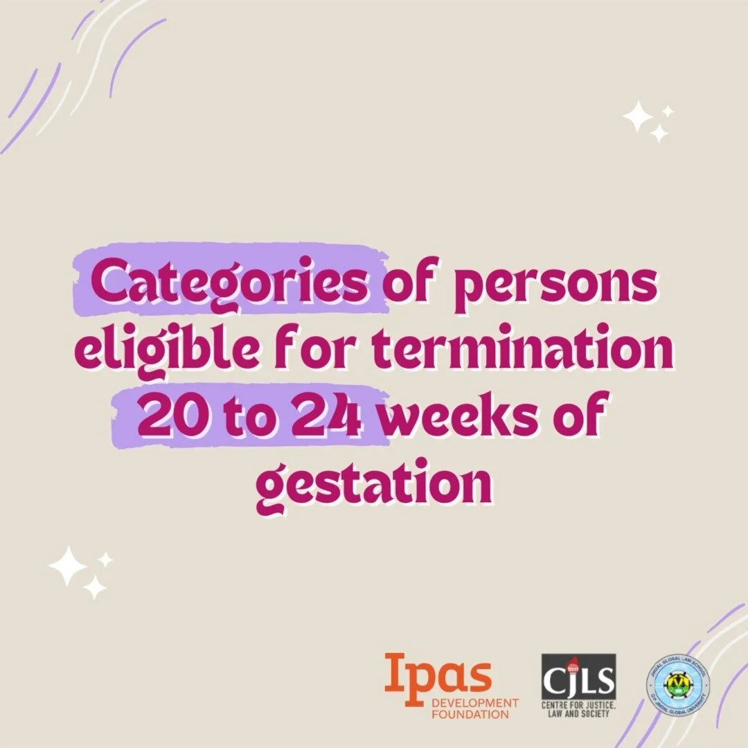 #DemystifyingAbortionLaws | The Medical Termination of Pregnancy Act permits pregnant persons to seek abortion services and only certain categories of persons are allowed to terminate a pregnancy within the gestation period of between 20-24 weeks. In
