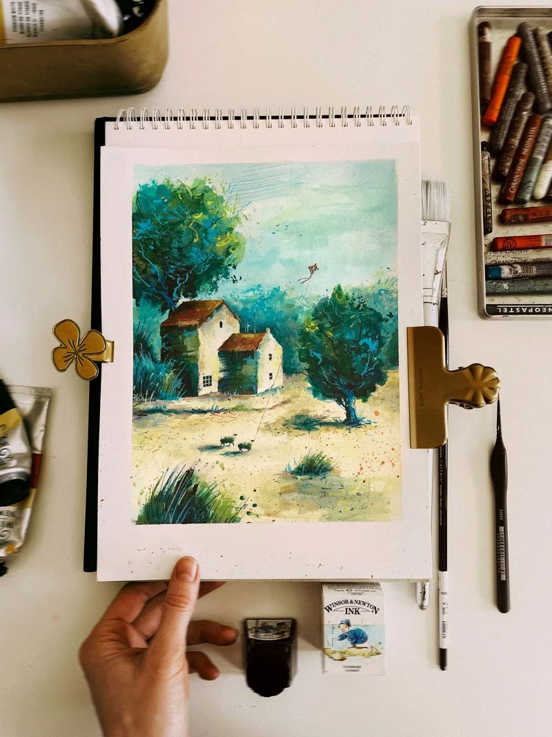 Green Wanderings Paintings: How the Series Began and the Creative Process Behind It