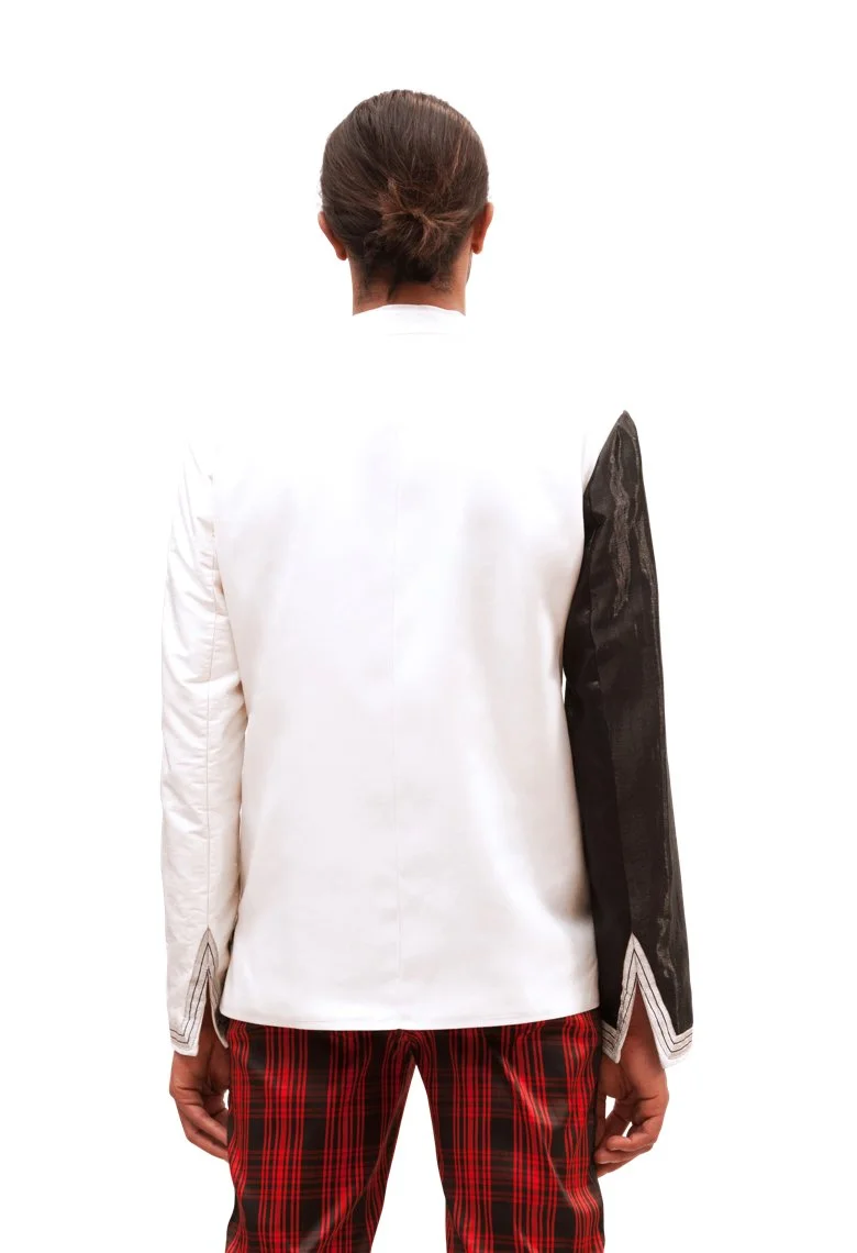 jacket - veste -man-homme-black-noir-white-blanc-silk-soie-linen-lin-braid-galon- unique-laure welfling.jpg