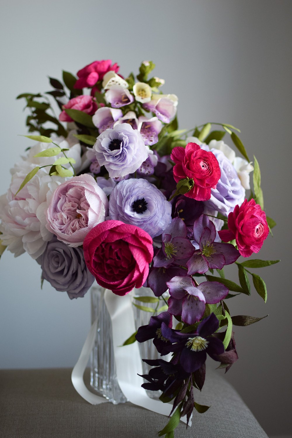 Pink Blush Crepe Paper Bouquet — Jessie Chui