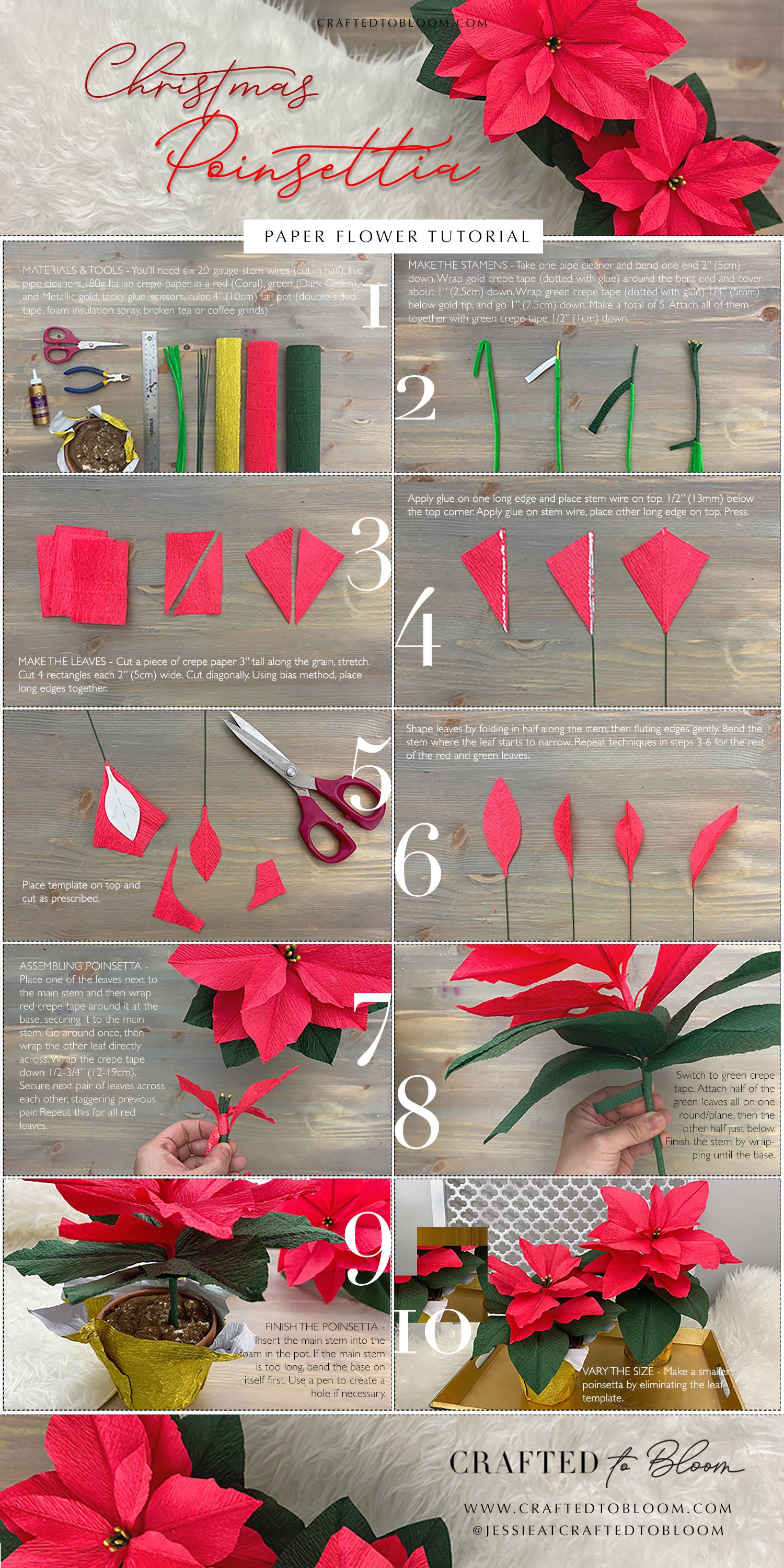 How to make an Origami paper tulip with stem and leaf