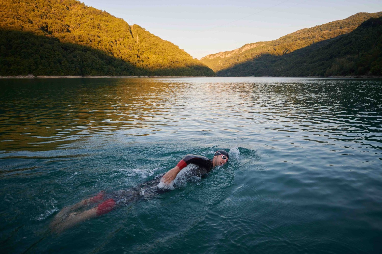 Photo of person wild swimming