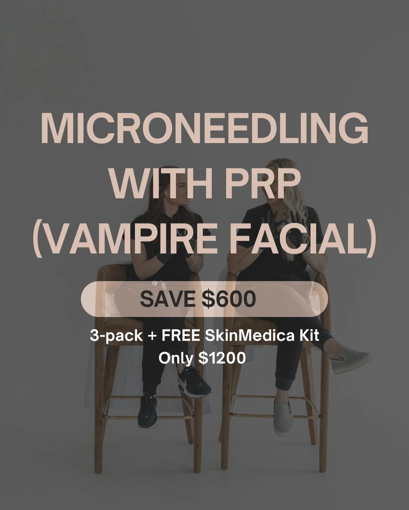 ✨ Microneedling with PRP (aka the Vampire Facial) ✨

There&rsquo;s a reason this combo has a cult following. PRP &mdash; platelet-rich plasma &mdash; uses your body&rsquo;s own growth factors to supercharge your microneedling results. The outcome?

✅
