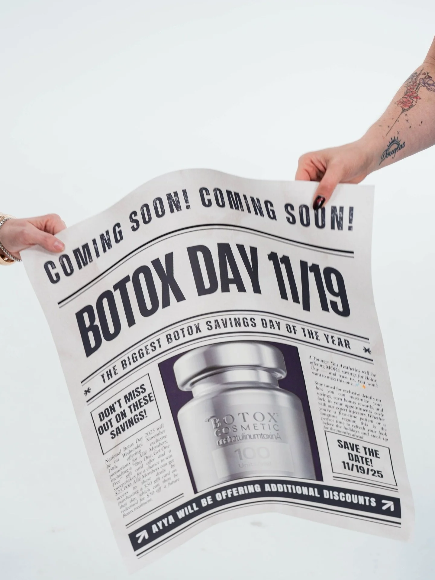 Botox Day is HERE!

Gift cards drop at 12 noon &mdash; grab your $50 Alle cards (link in bio). These always sell out, so set your alarms now!